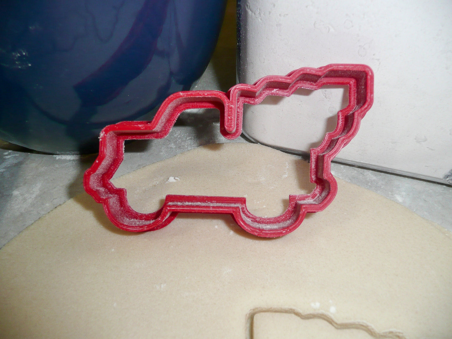 Classic Pickup Truck with Christmas Tree Outline Cookie Cutter USA PR2033