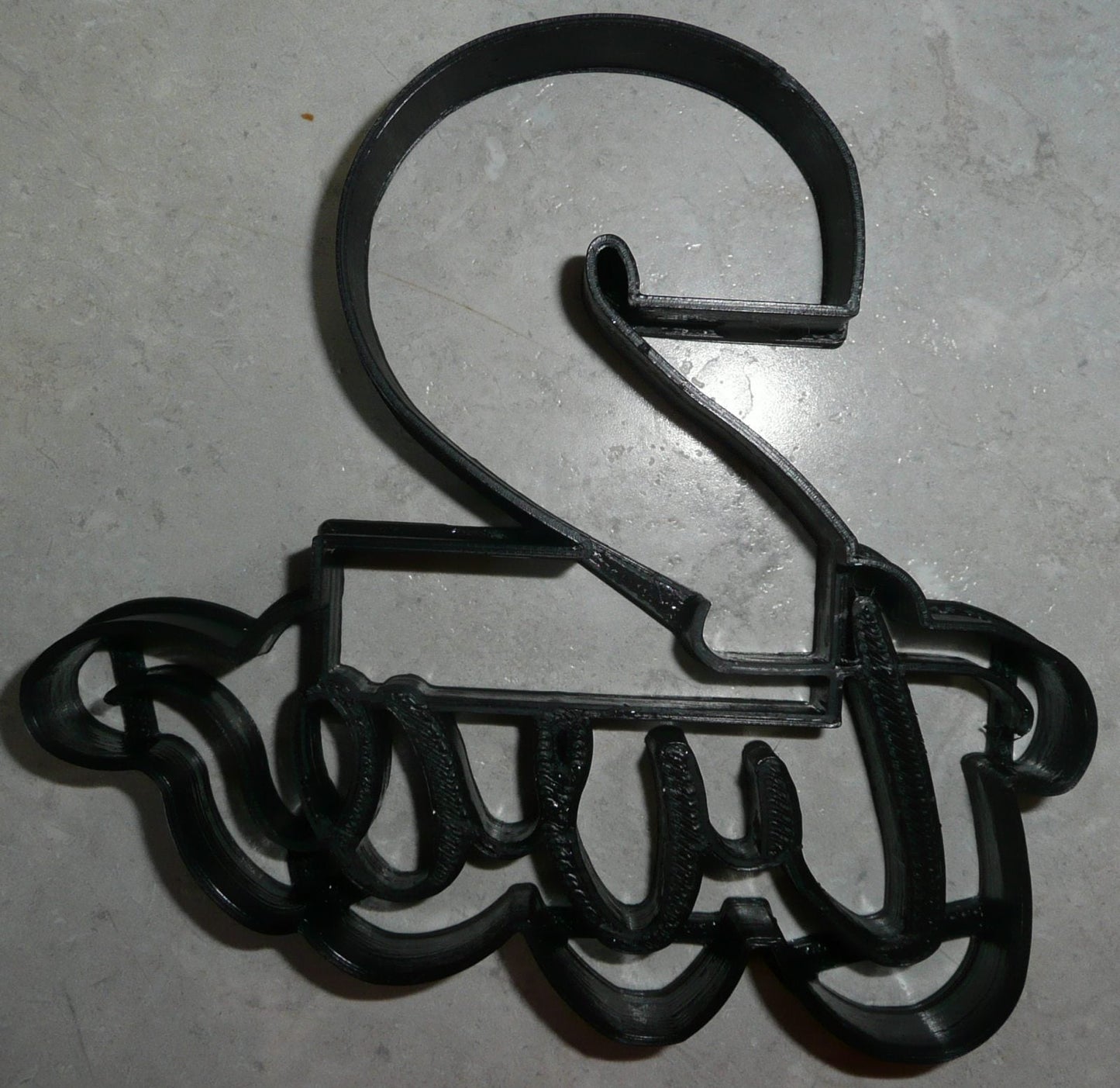 Number Two 2 With Word Birthday Anniversary Cookie Cutter USA PR2403