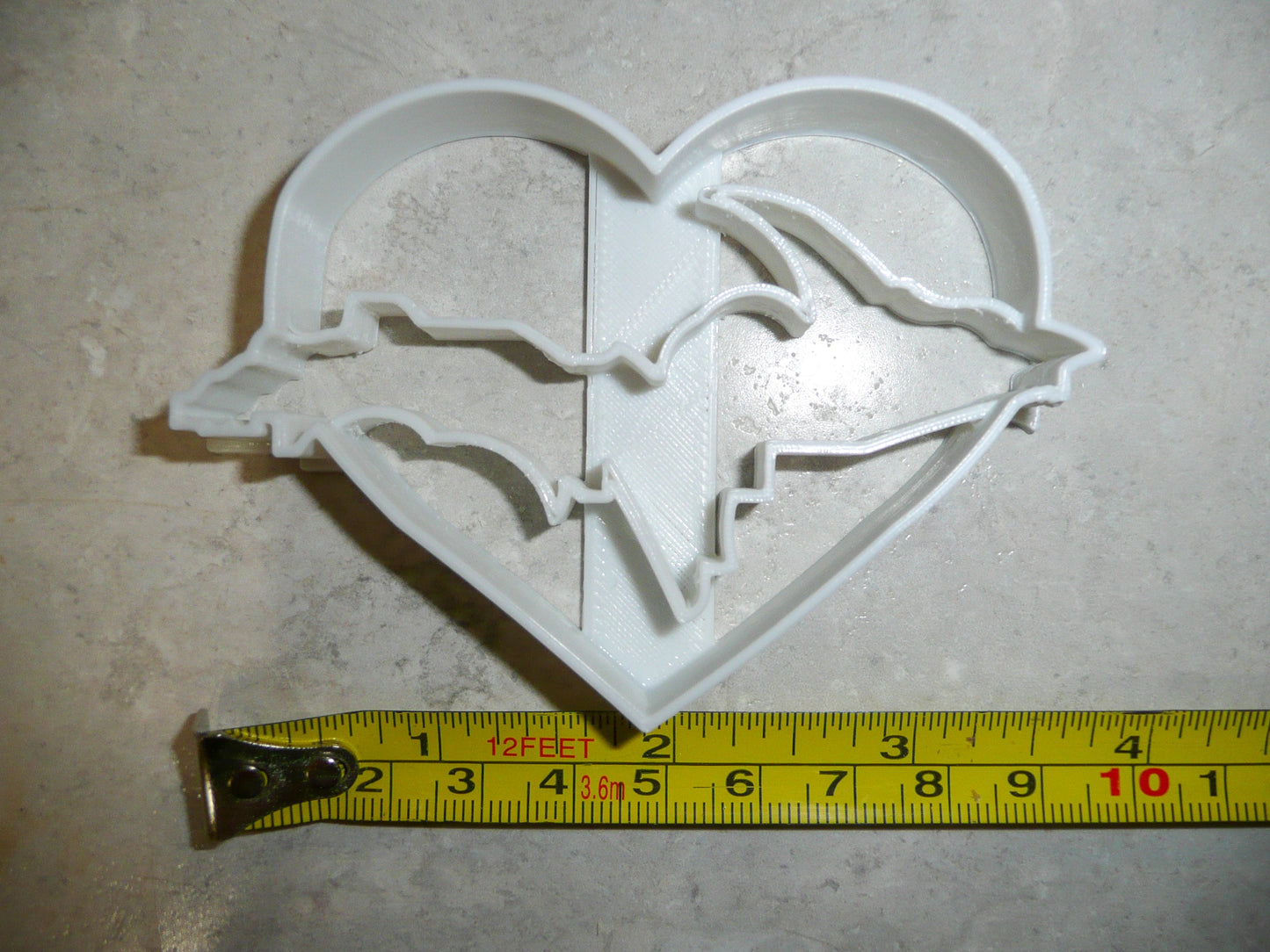 Michigan UP Upper Peninsula Outline With Heart Cookie Cutter Made In USA PR999