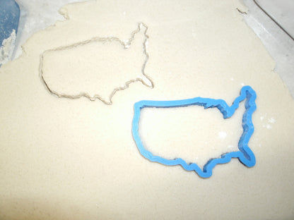 United States Of America Map Shape Outline Cookie Cutter Made in USA PR563