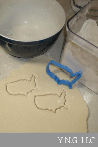 United States Of America Map Shape Outline Cookie Cutter Made in USA PR563