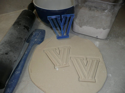 Villanova University Wildcats V Logo Sports Athletics Cookie Cutter USA PR2448