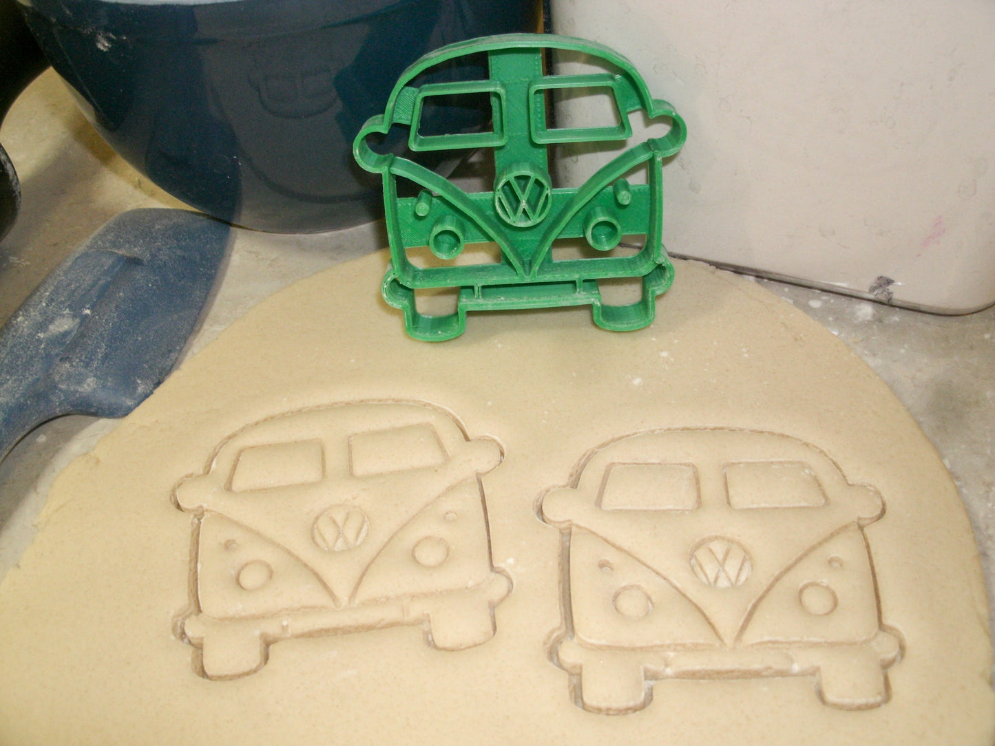 VW Style Van Bus Microbus Front View Vintage Cookie Cutter Made in USA PR2161