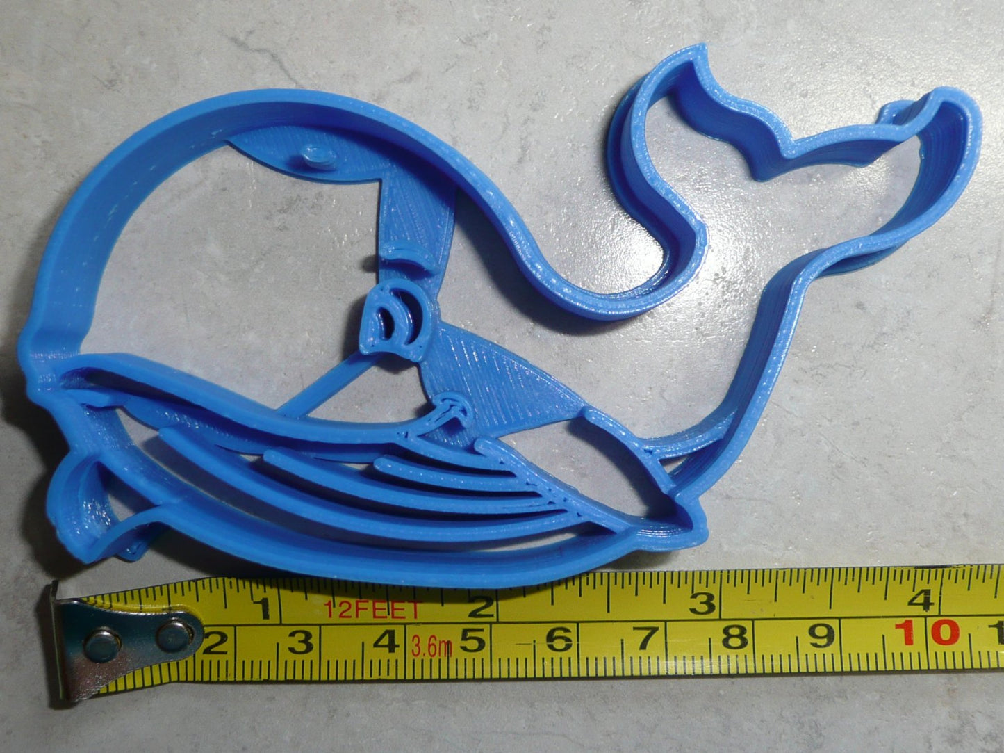 Whale Ocean Water Aquatic Marine Mammal Cookie Cutter Made In USA PR2364