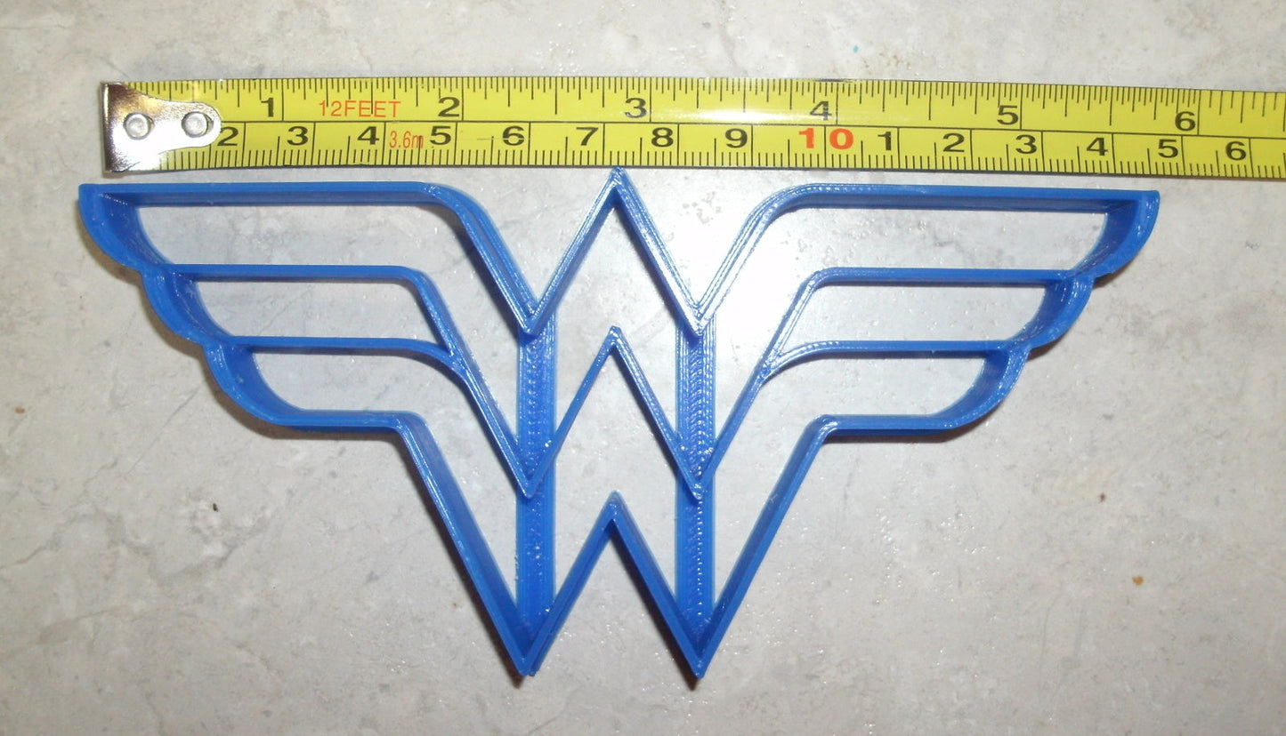 Wonder Woman Superhero Logo Cookie Cutter Baking Tool Made In USA PR511