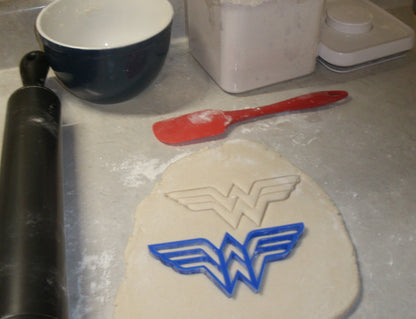 Wonder Woman Superhero Logo Cookie Cutter Baking Tool Made In USA PR511