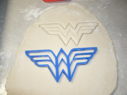 Wonder Woman Superhero Logo Cookie Cutter Baking Tool Made In USA PR511