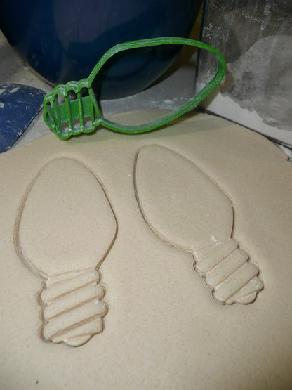 Christmas Bulb String Lights Tree Holiday Decor Cookie Cutter Made In USA PR2085